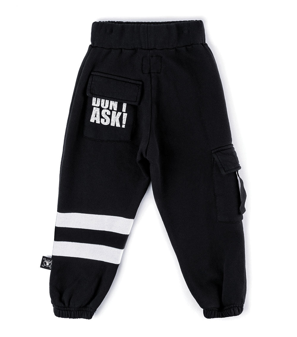 Kid | Cargo Sweatpants | Black