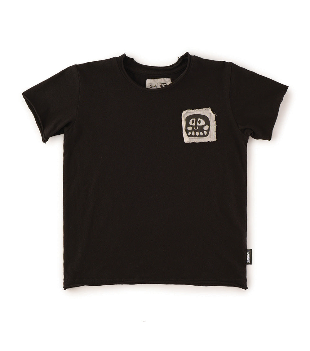 Kid | Rowdy Mask Patch T-Shirt | Black