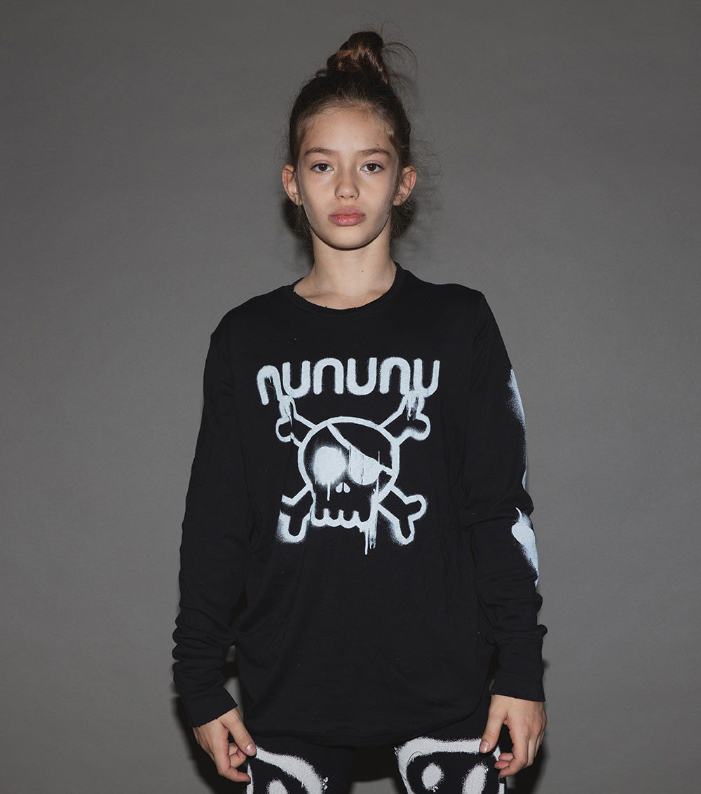 Kid | Sprayed Nununu Shirt | Black