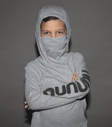 Kid | Nununu Ninja Mask Shirt | Heather Grey