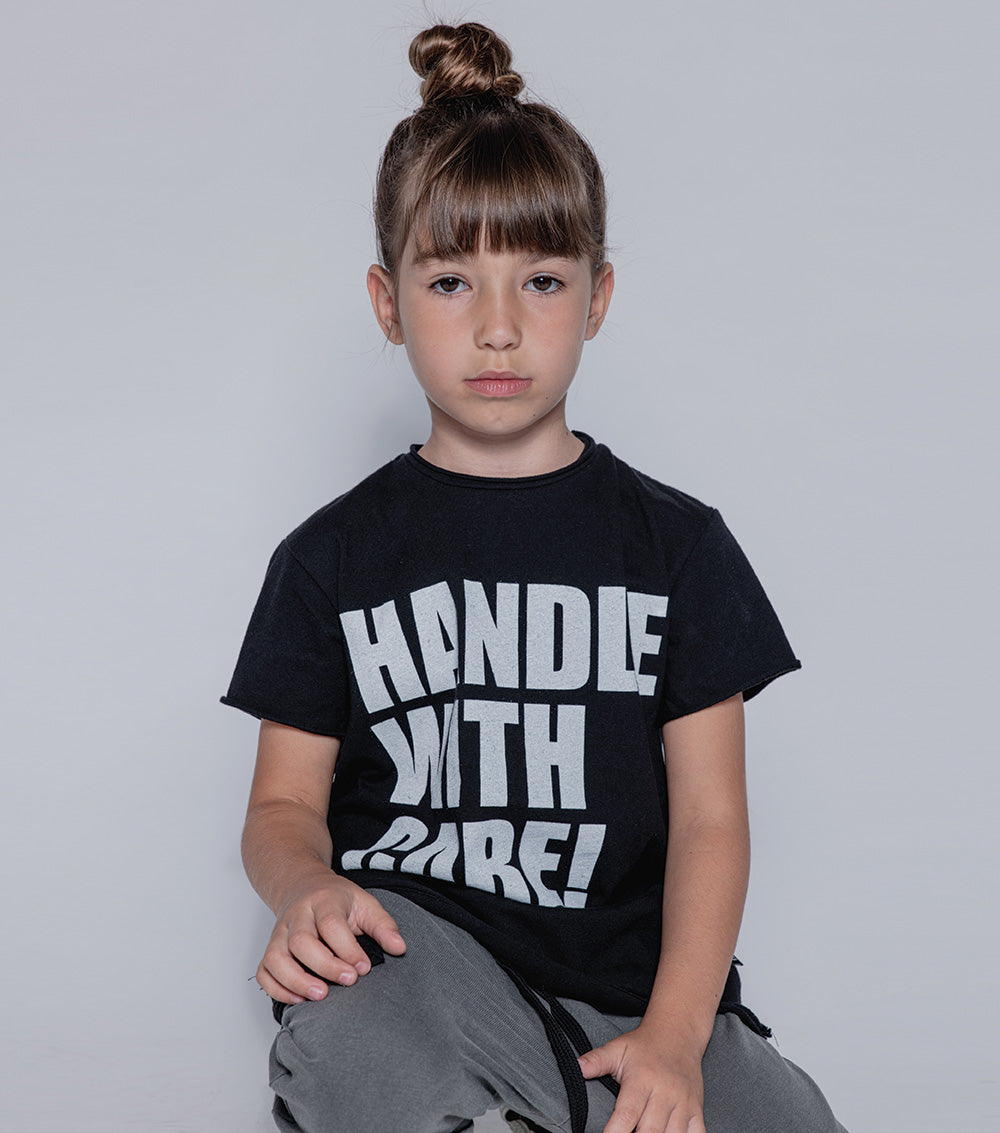 Kid | Handle W/Care T-Shirt | Dusty Heather Grey