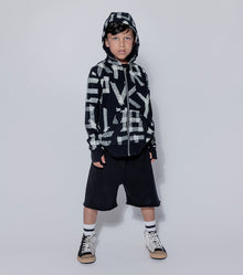 Kid | Masking Tape Light Zip Hoodie | Powder Pink