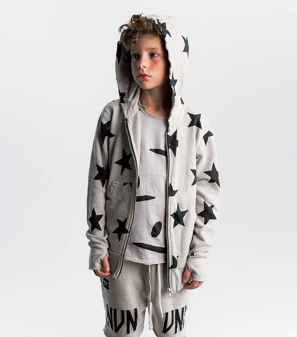 Unisex | Star Light Zip Hoodie | Smokey Grey