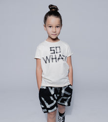Kid | Masking Tape Rounded Shorts | Black