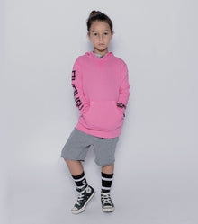Kid | Solid Sweatshorts | Lava Pink