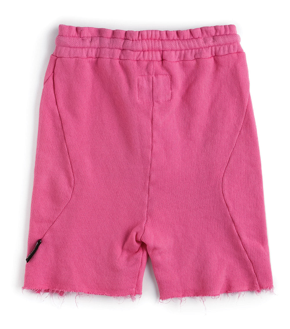Kid | Solid Sweatshorts | Lava Pink