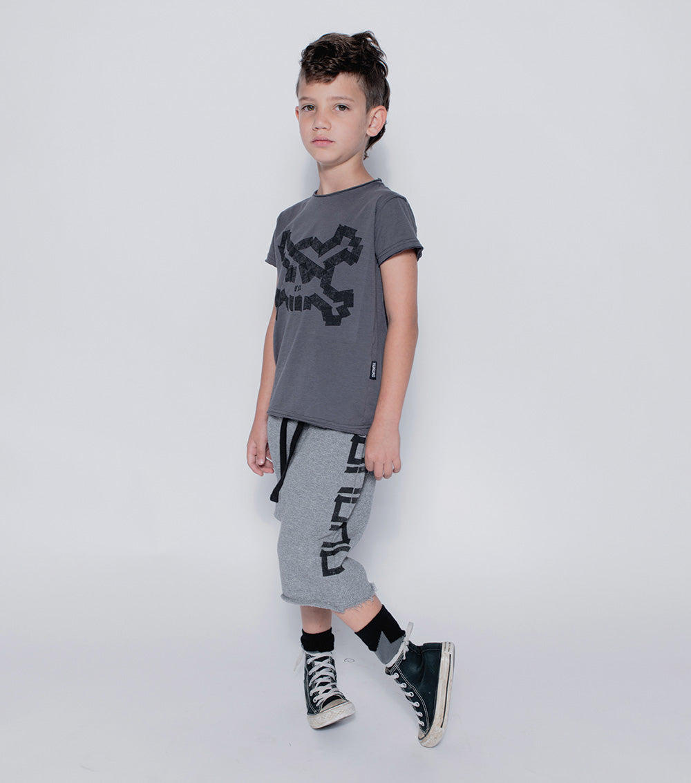Kid | Nununu Harem Shorts | Dusty Heather Grey