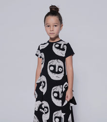 Kid | The Warriors Layered Dress | Black