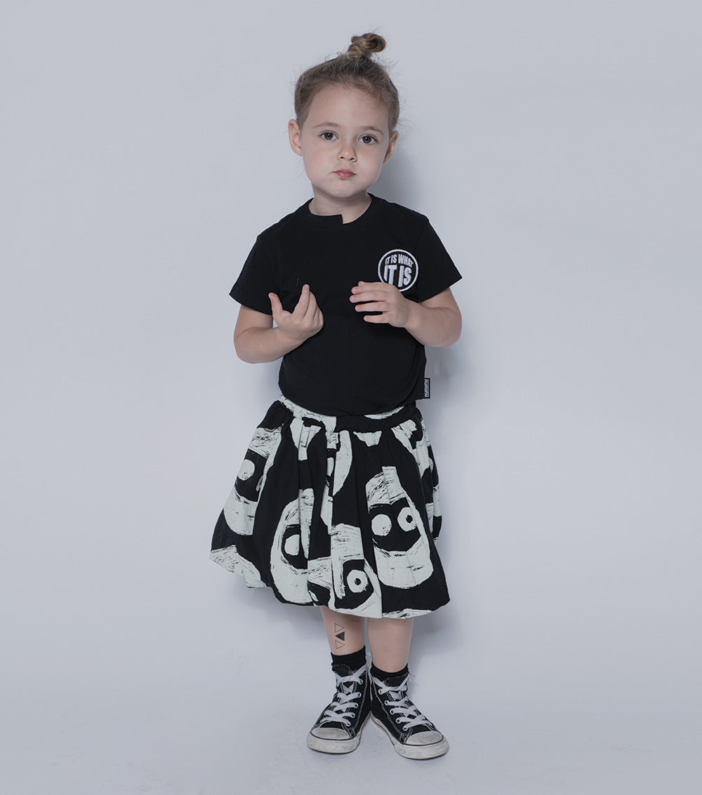 Kid | Voile Warriors Skirt | Black