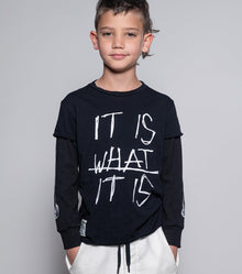 Kid | It Is What It Is Shirt | Black