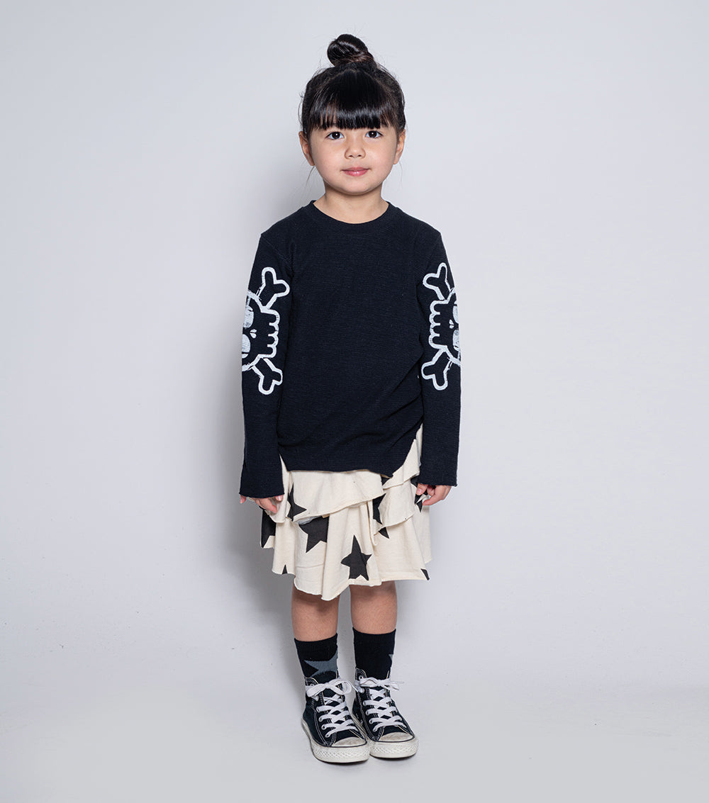 Kid | Peeking Skull Shirt | White