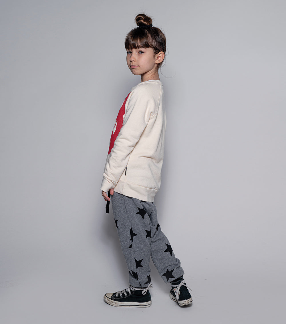 Kid | Mischief Cat Sweatshirt | Natural