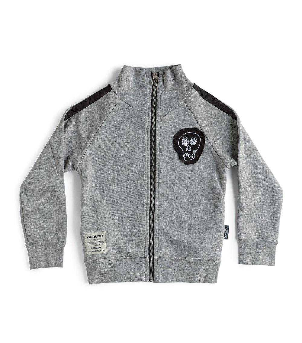 Kid | Sporty Zip Training Jacket | Heather Grey