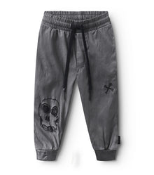 Kid | Scribbled Skull Pants | Vintage Grey