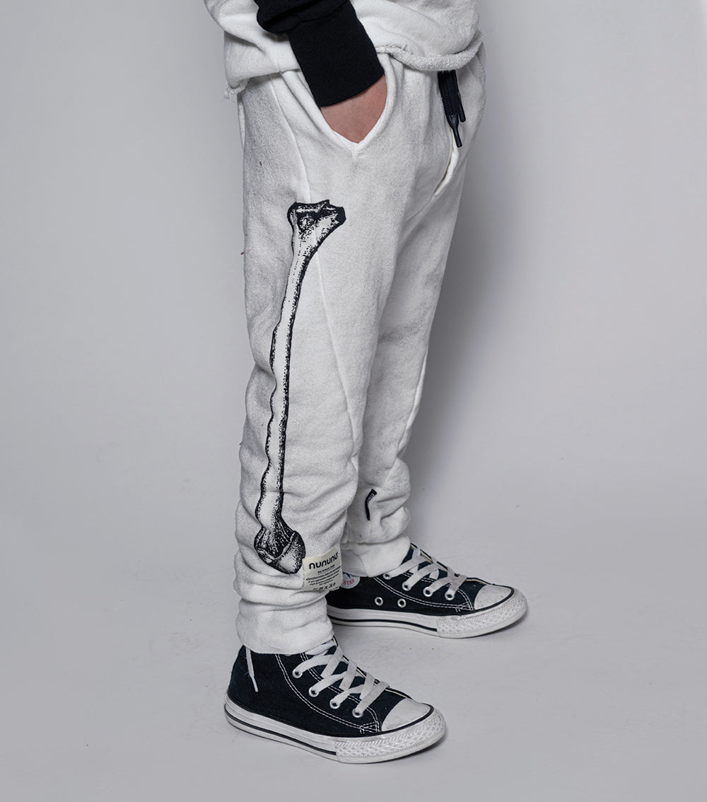Kid | Side Bone Sweatpants | Dirty White