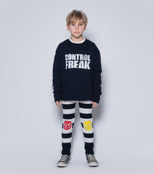 Kid | Nununu Smile Knit Leggings | Stripes