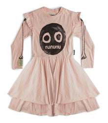 Kid | Nununu Smile Multi Layered Dress | Powder Pink