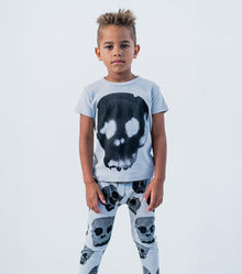 Kid | Water Skull Loungewear | Ice Grey