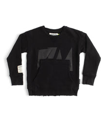 Kid | Nu! Kangaroo Sweatshirt | Black