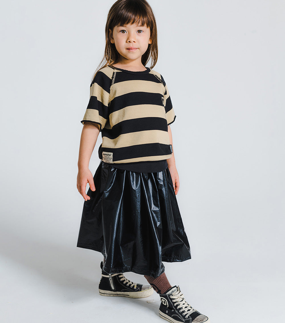 Kid | Flowy Nylon Skirt | Black