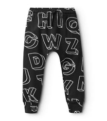 Kid | Light A-Z Baggy Pants | Black