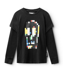Kid | Pixel Skull Shirt | Black