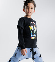 Kid | Pixel Skull Shirt | Black