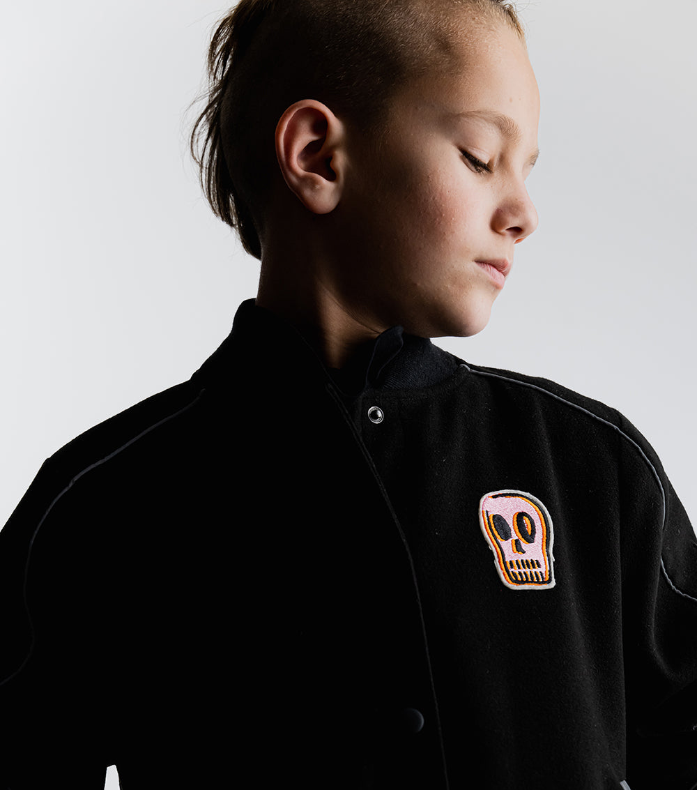 Kid | Varsity Jacket | Black