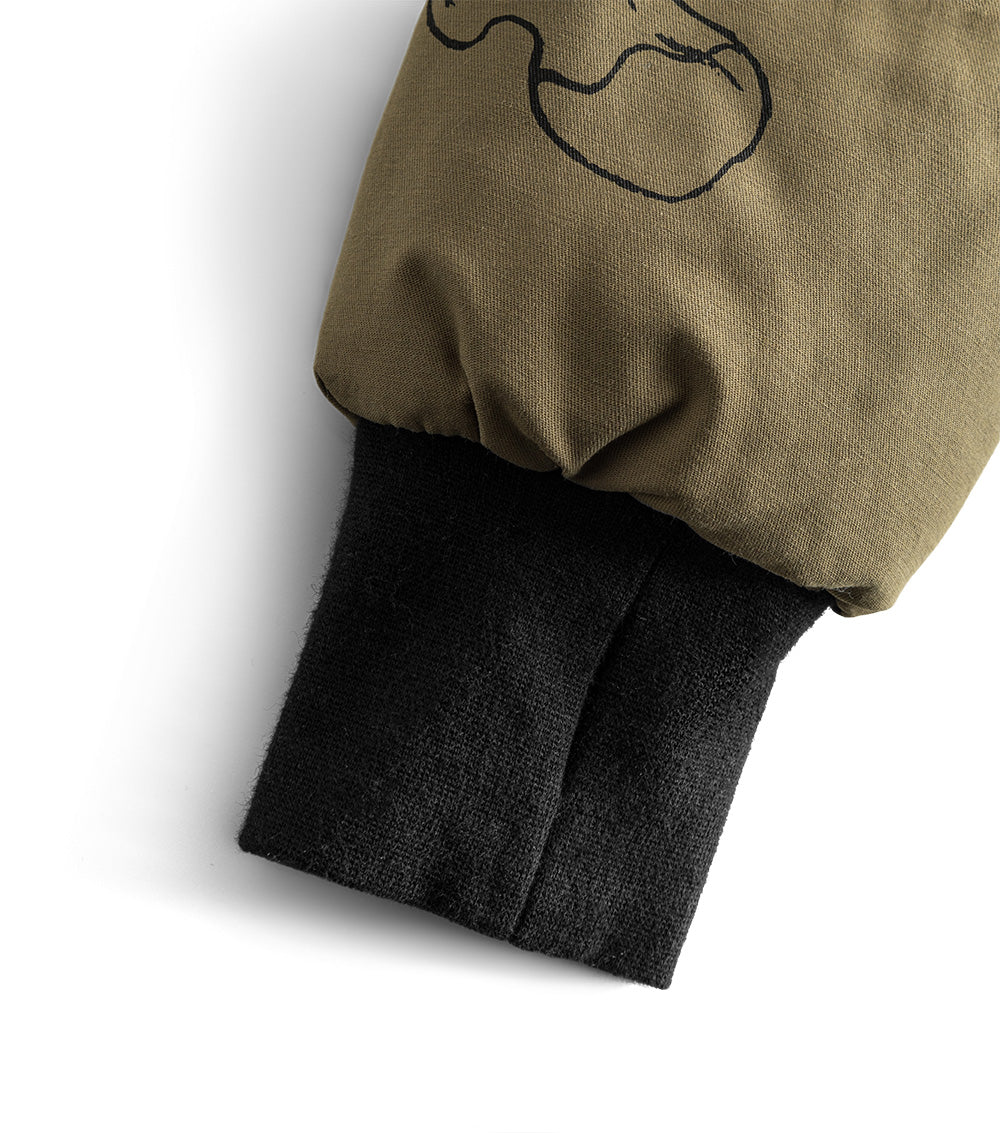 Kid | Reversible Sherpa Jacket | Olive