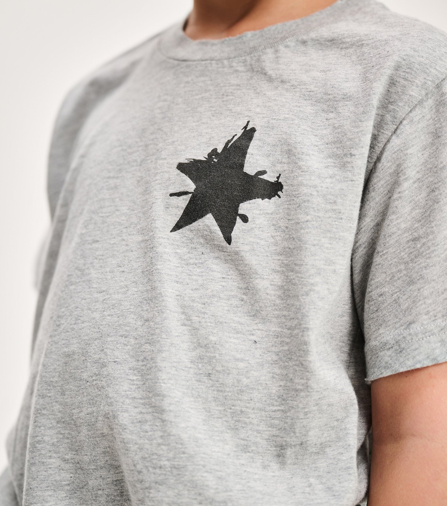 Unisex | Side Splat T-Shirt | Heather Grey