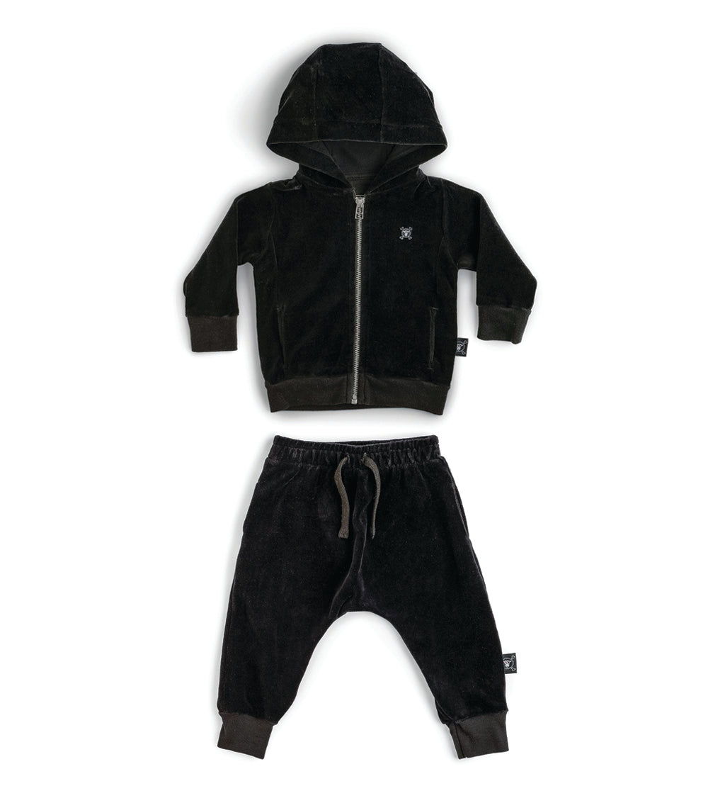 Newborn | Velvet Suit | Black