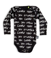 Newborn | Growth Onesie | Black