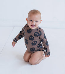 Newborn | Melting Mask Onesie | Heather Grey (V1)