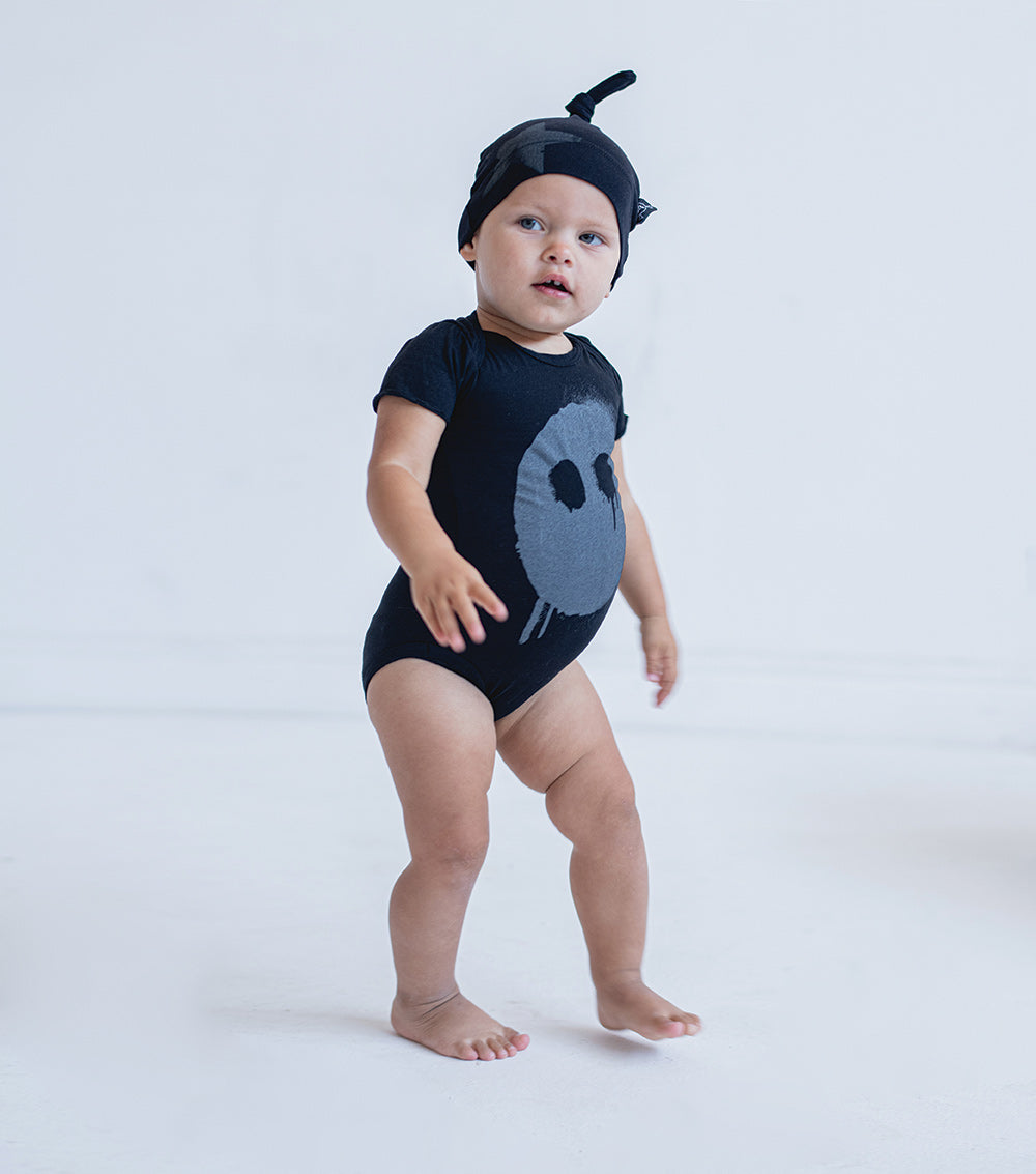 Newborn | Melting Mask Onesie | Powder Pink