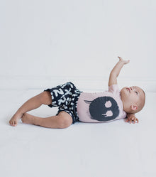 Newborn | Abc Soft Shorts | Black