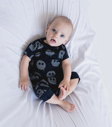 Newborn | Melting Masks Playsuit | Powder Pink