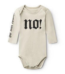 Newborn | No! Inked Onesie | Smokey Natural