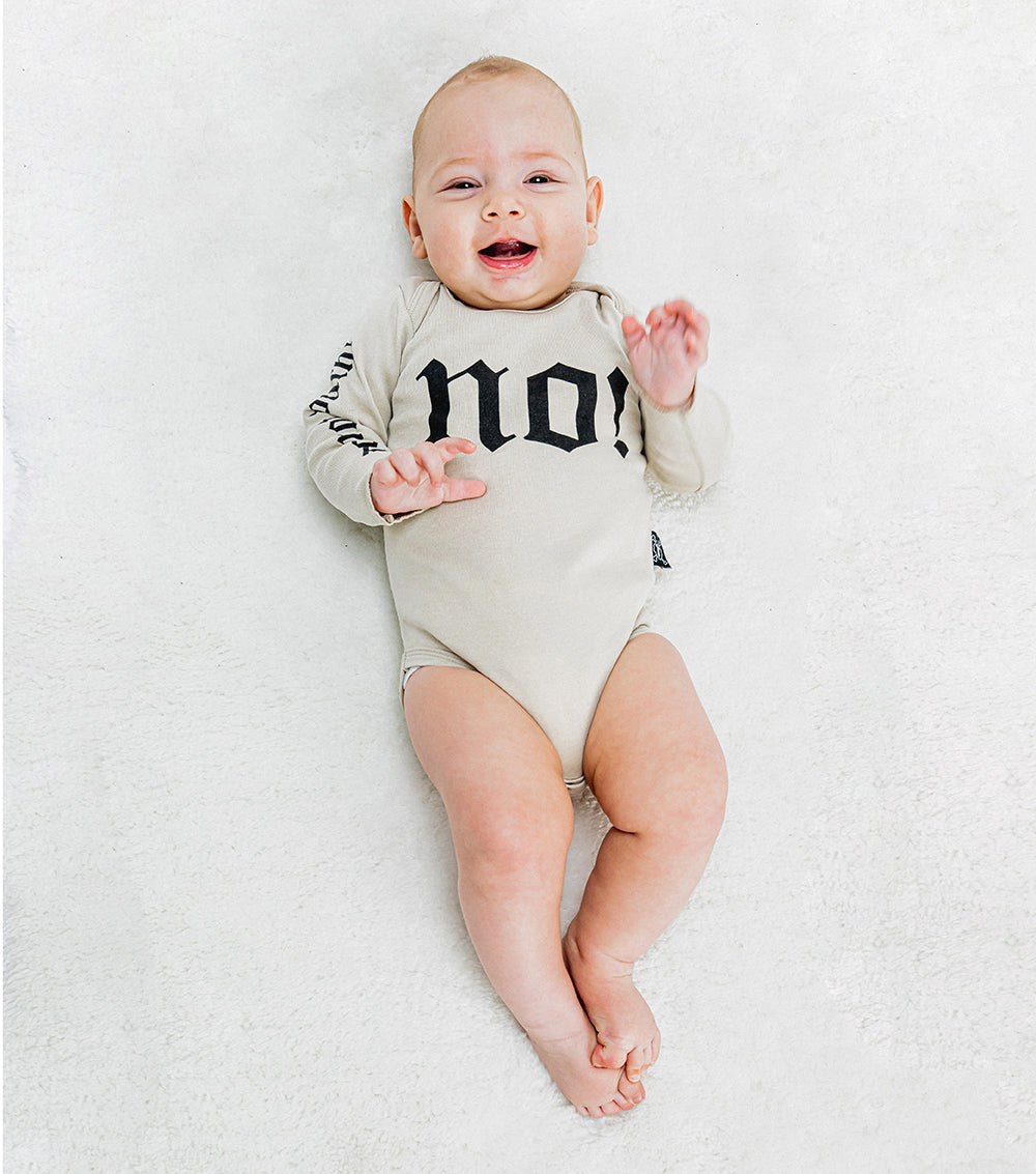 Newborn | No! Inked Onesie | Smokey Natural