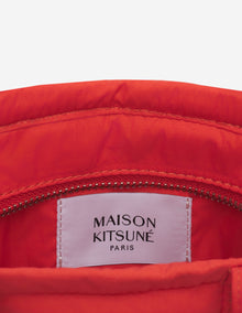 Womens | Fox Head Woven Logo Puffer Tote Bag - Mini | Wild Strawberry