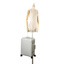Dior | Pre-Owned Rimowa Oblique Aluminum Gradient Cabin Luggage | Silver
