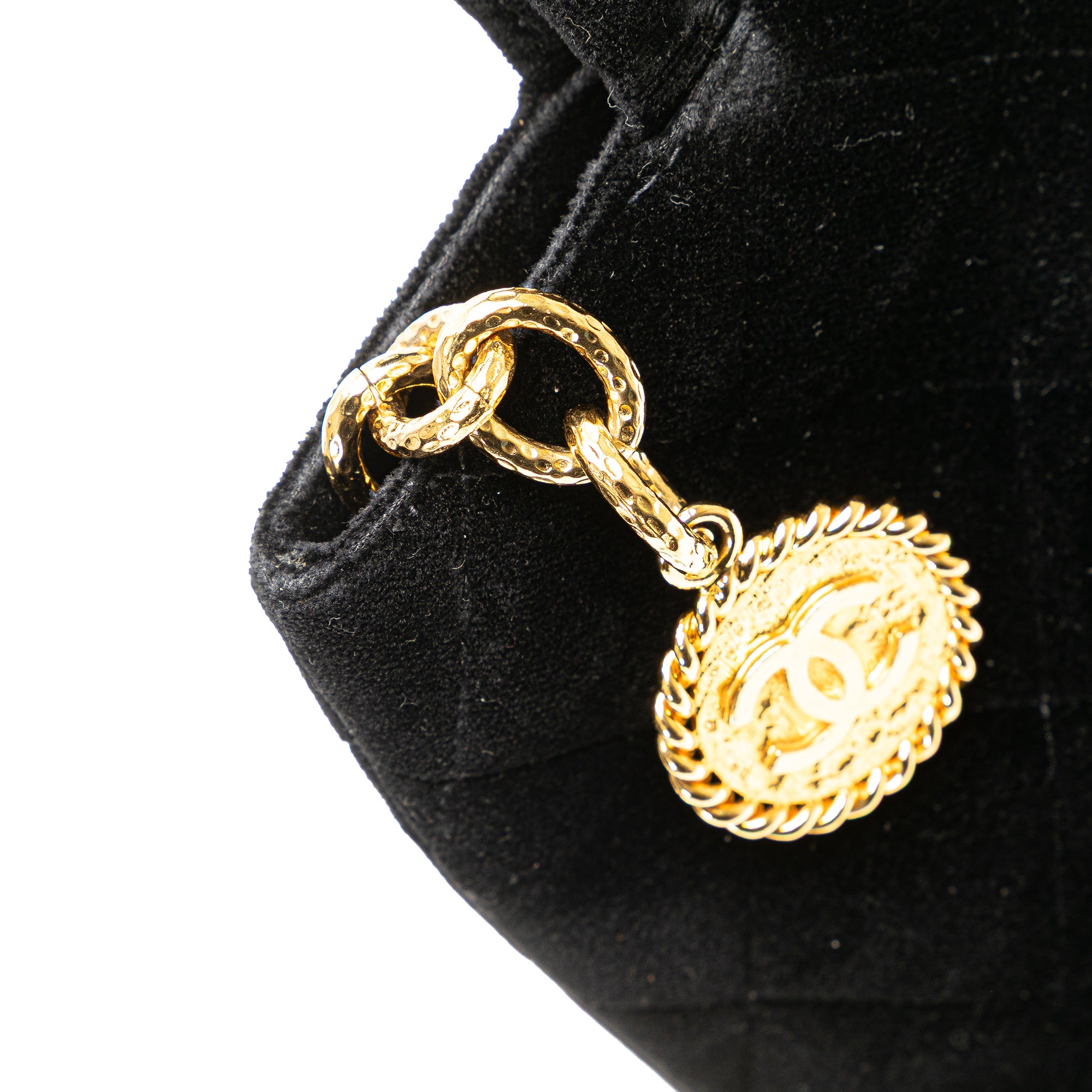 Chanel | Pre-Owned Velvet Medallion Tote | Black