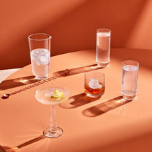 Big Top High Ball Glasses - 10 Oz | Clear Crystal | Set of 4