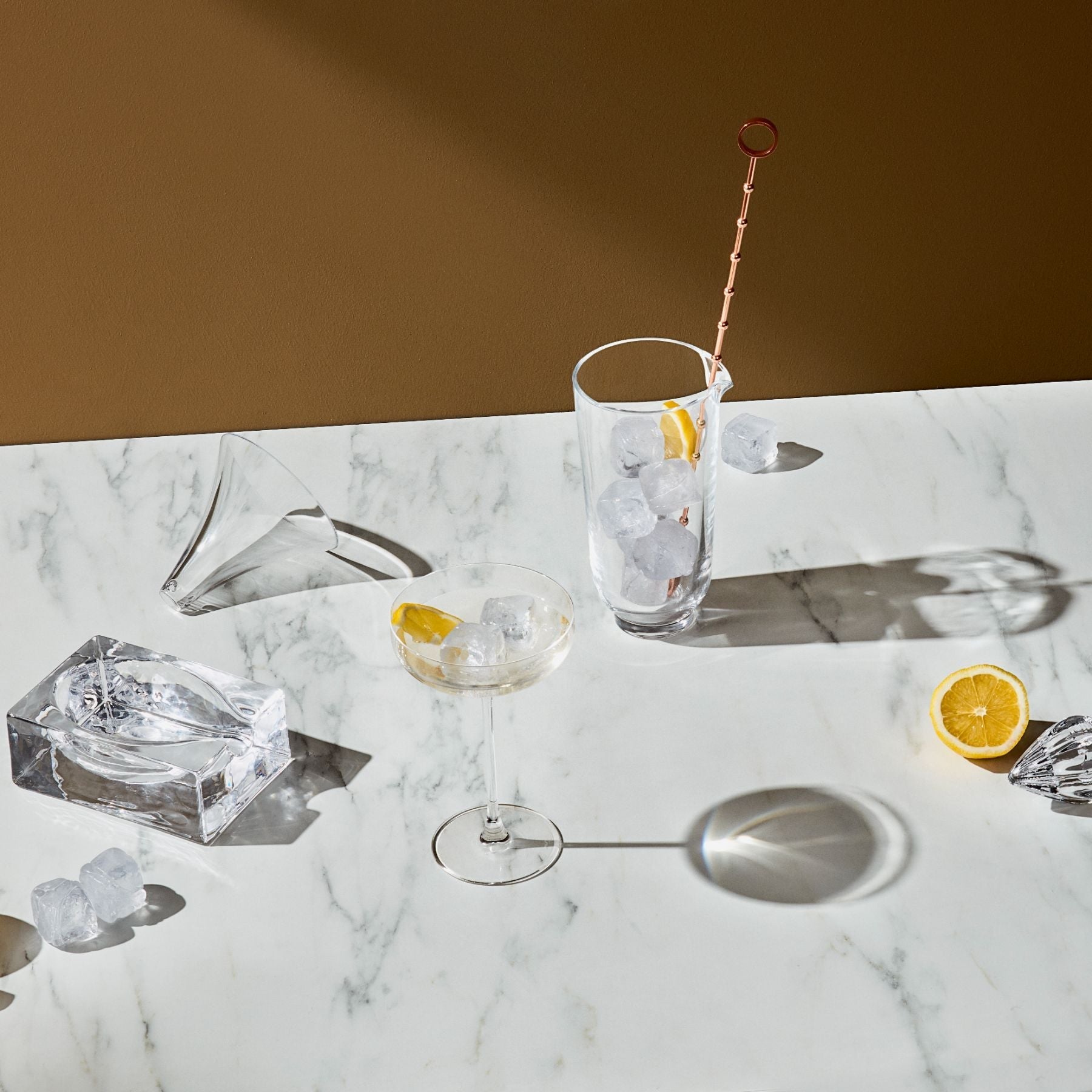 Cruet Spoon Rest | Clear Crystal