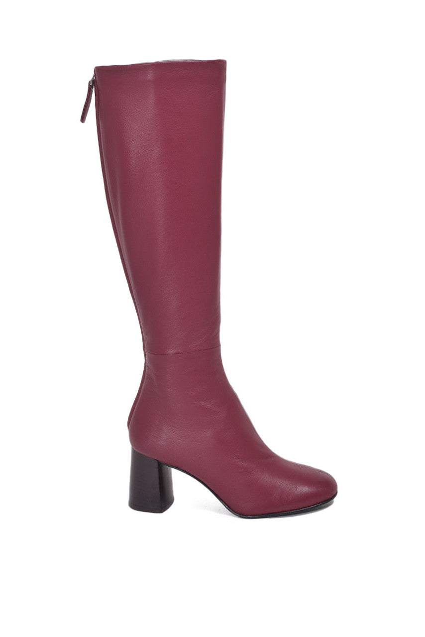 Nadia Soft Heel Boots | Burgundy