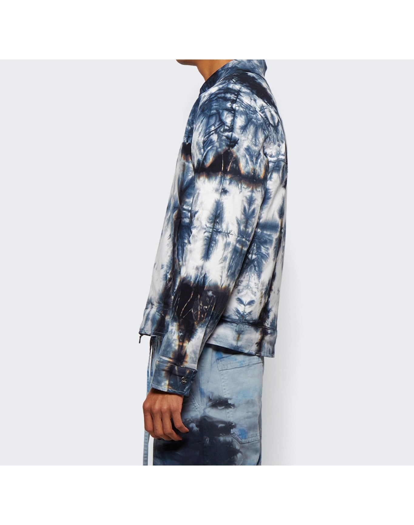 Nahmias | Men | Padded Zip Jacket Tie Dye | Blue