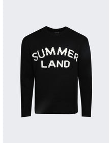 Nahmias | Men | Summerland Intarsia Crewneck Sweater | Black
