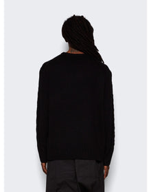 Nahmias | Men | Summerland Intarsia Crewneck Sweater | Black