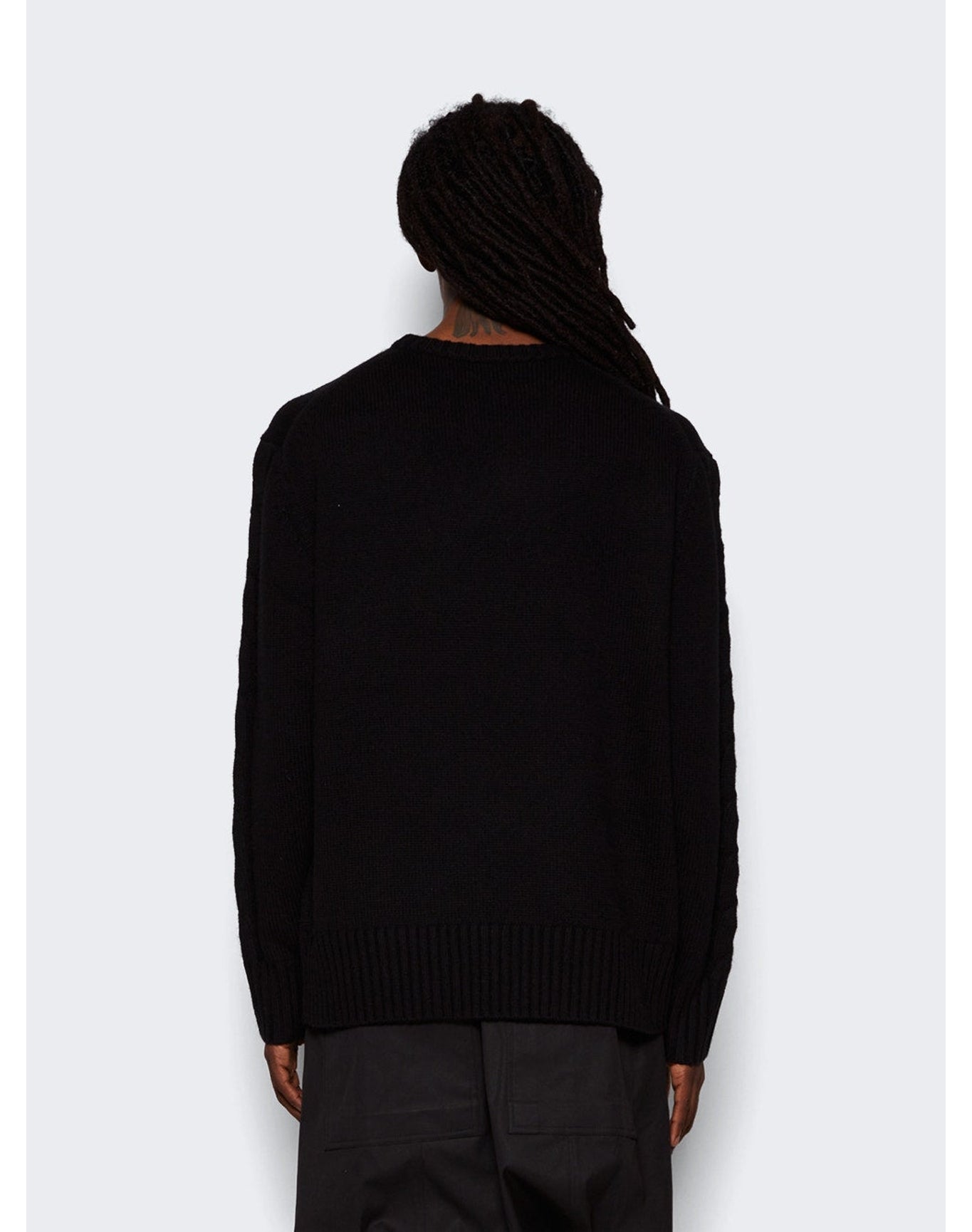 Nahmias | Men | Summerland Intarsia Crewneck Sweater | Black