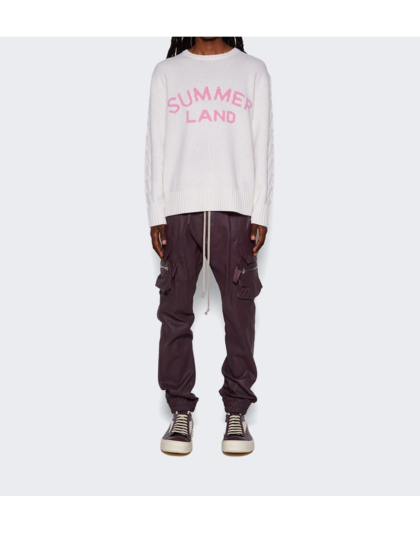 Nahmias | Men | Summerland Intarsia Crewneck Sweater | White