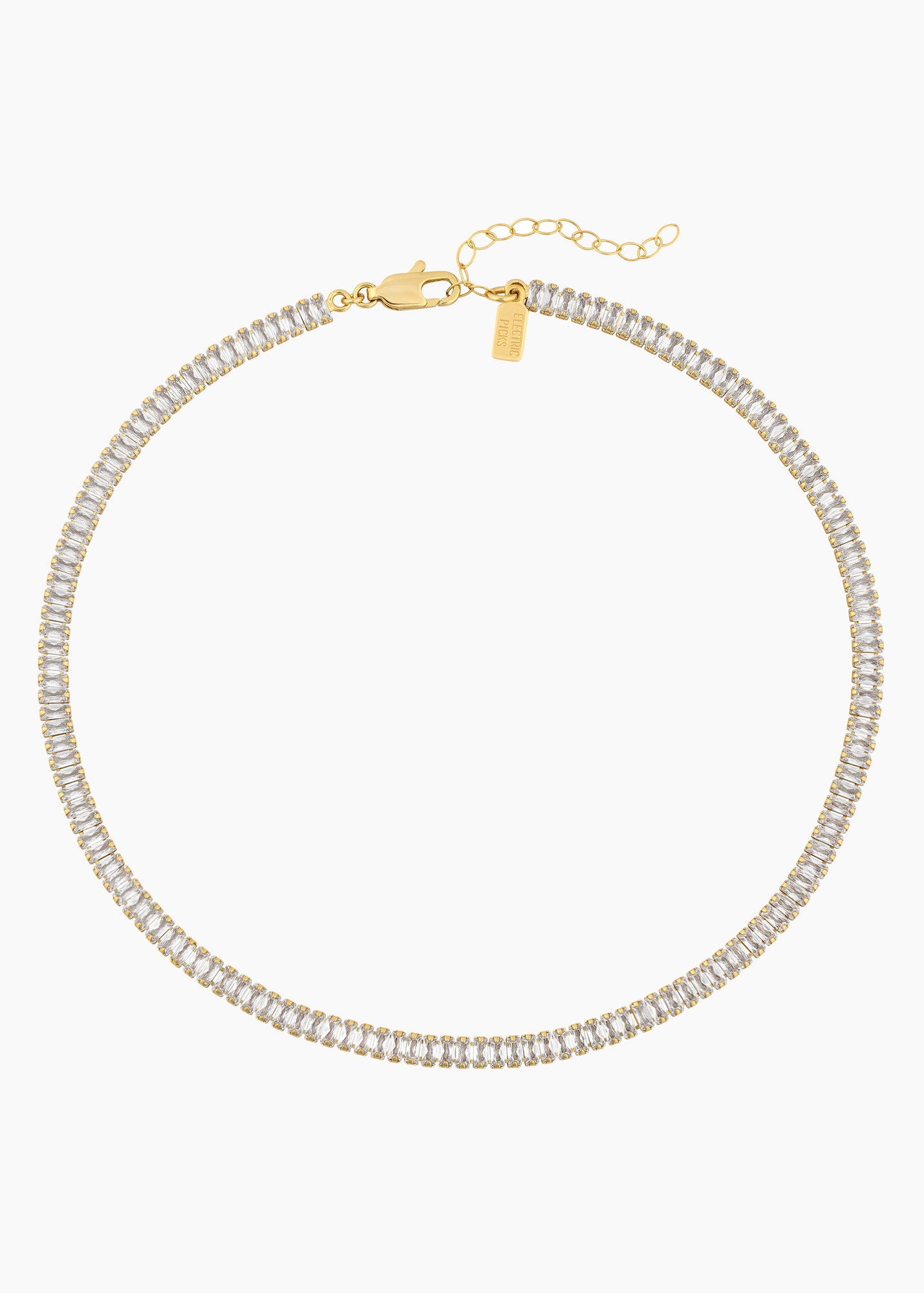 Naomi Necklace | Clear Crystal | 14K Gold Plated